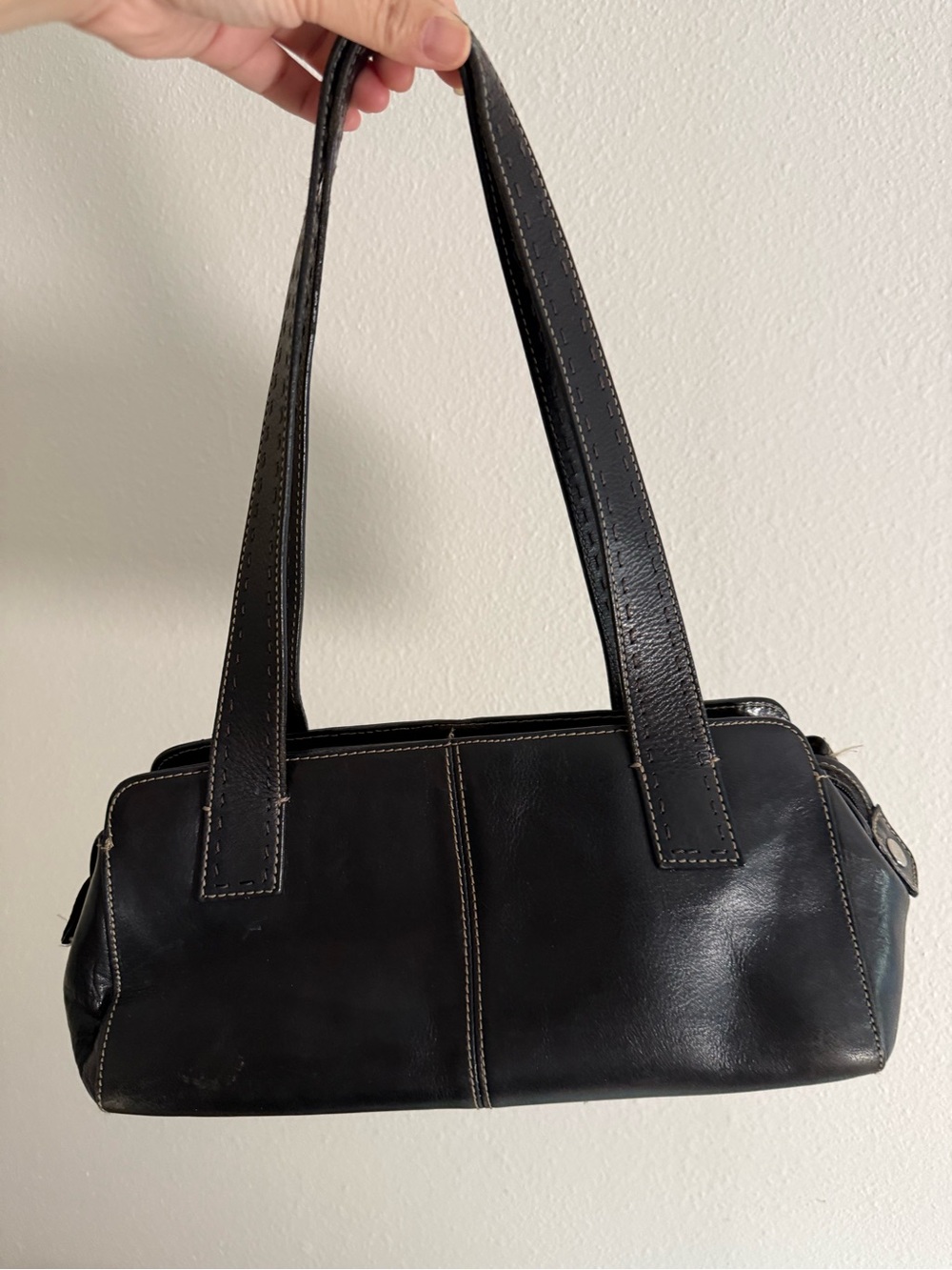 Vintage Fossil Leather Shoulder Bag